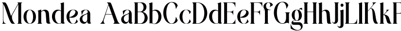 Mondea font download