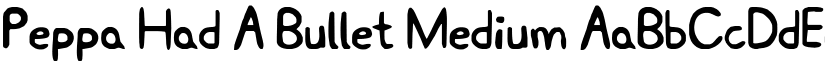 Peppa Had A Bullet font download