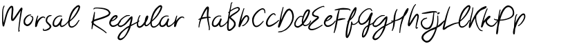Morsal Regular font