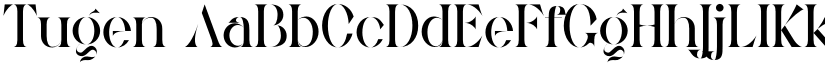 Tugen font
