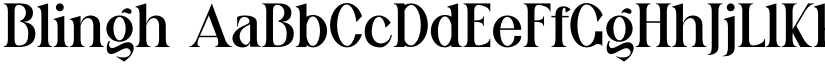 Blingh font
