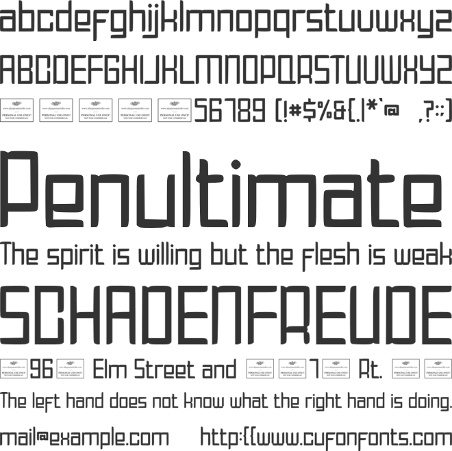 Amora Free font preview