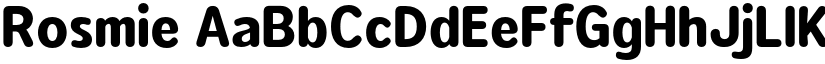 Rosmie font