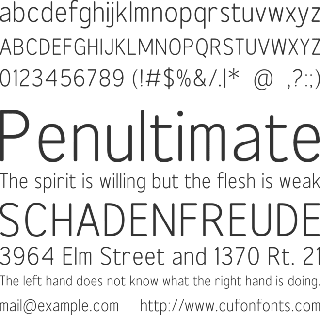 Rosmie font preview