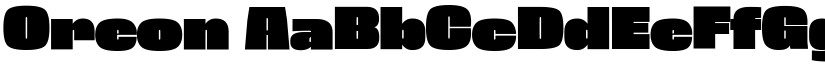 Oreon font