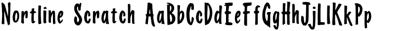 Nortline Scratch font