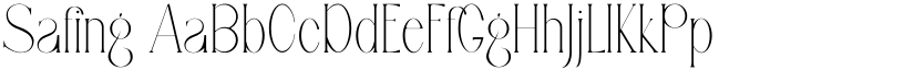 Safing font