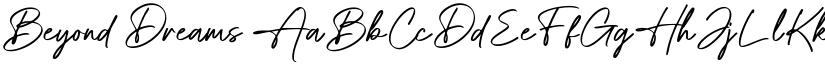 Beyond Dreams font download