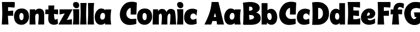 Fontzilla Comic font