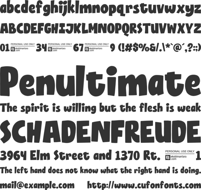 Dispol Trial font preview