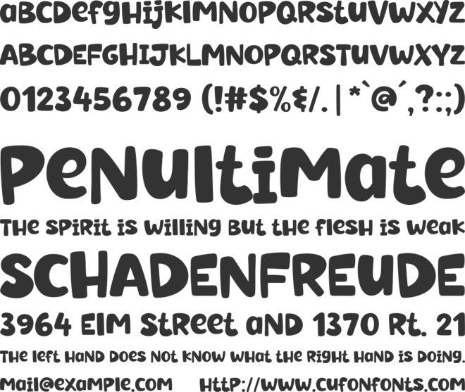 Super Naive font preview