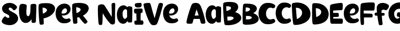 Super Naive font