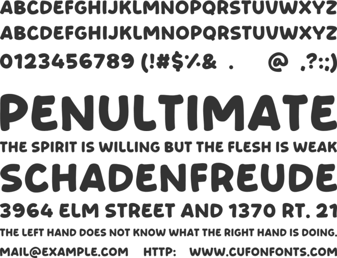 Great Maker font preview