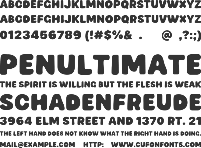 Steak Melt font preview