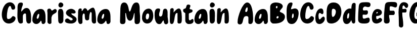 Charisma Mountain font