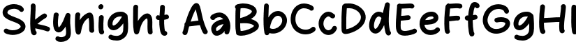 Skynight font
