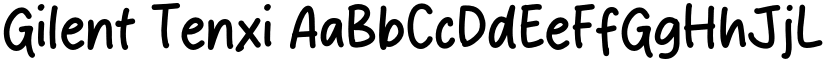 Gilent Tenxi font