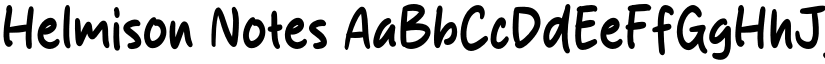 Helmison Notes font download