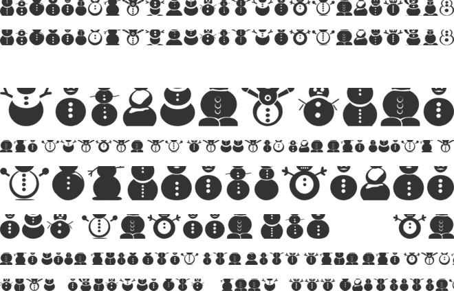 The South Snowman St font preview