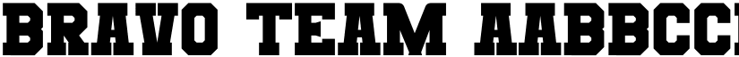 Bravo Team font download