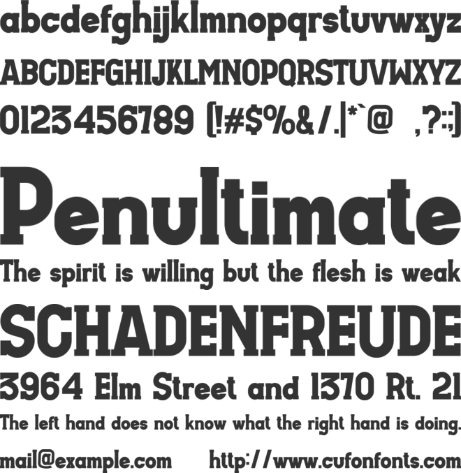 THANDY font preview