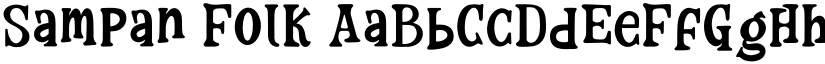 Sampan Folk font