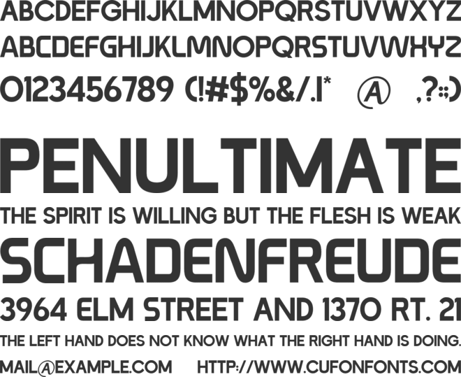 Momentum font preview