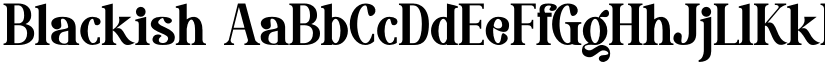 Blackish font download