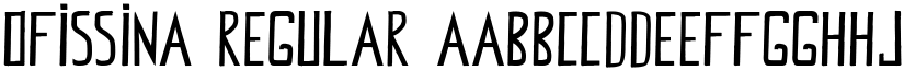 Ofissina Regular font