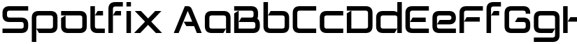 Spotfix font