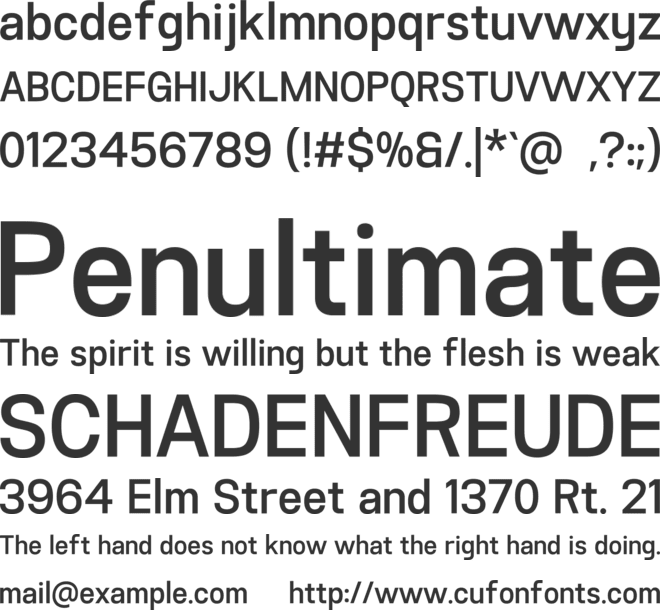 Nostard font preview