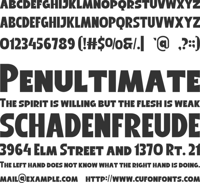 HOLMIE font preview