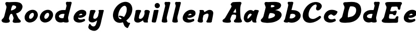 Roodey Quillen font