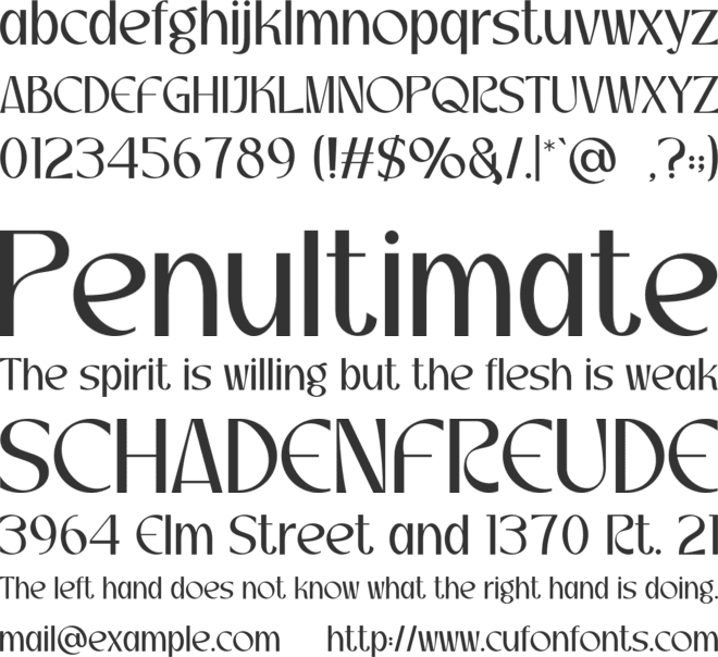 LOSERA font preview