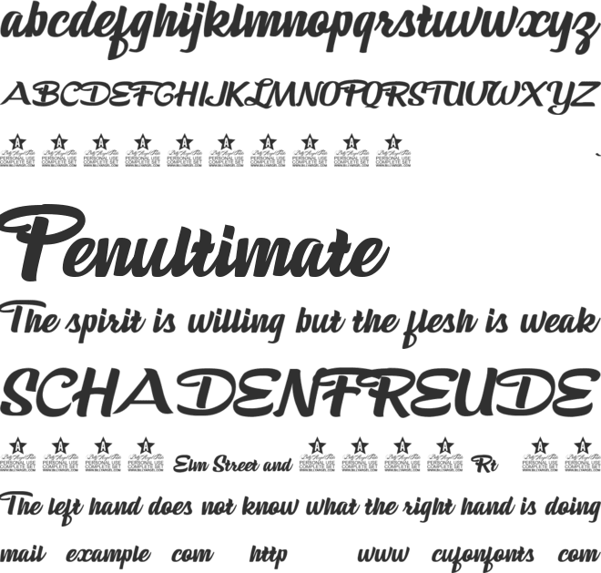 Salsa Parrilla Personal Use font preview