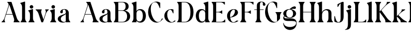Alivia font