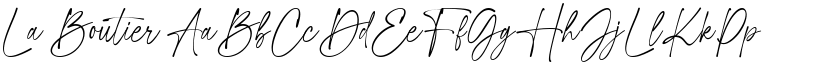 La Boutier font download