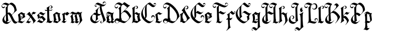 Rexstorm font download