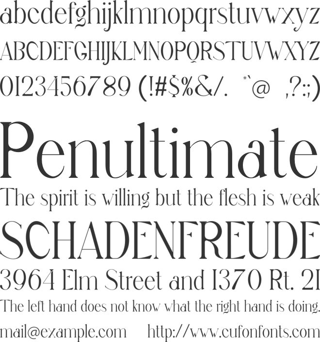 Sagur font preview