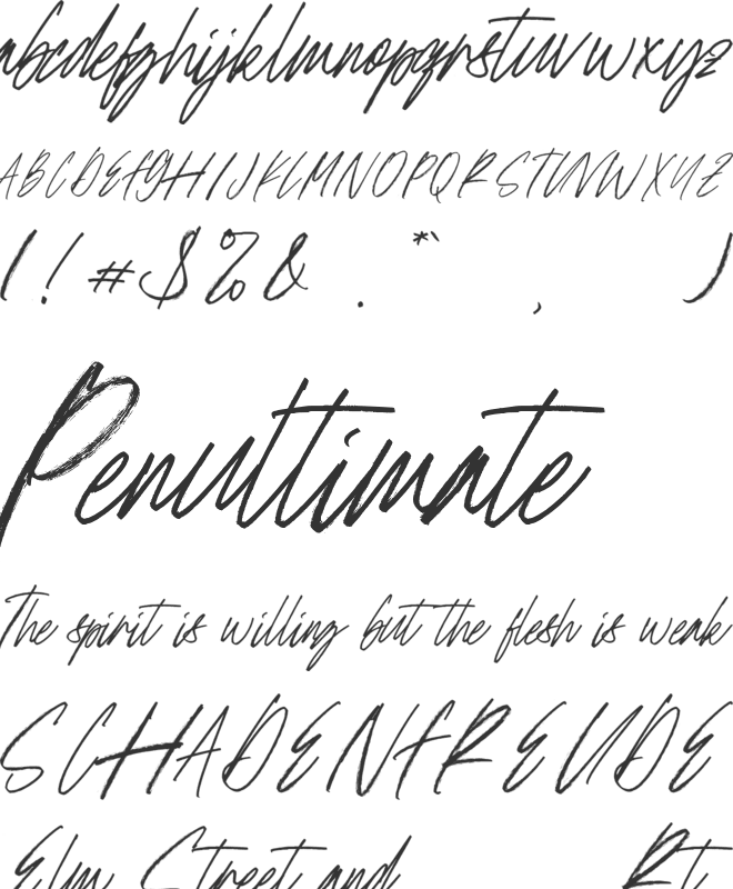 Last Friday font preview