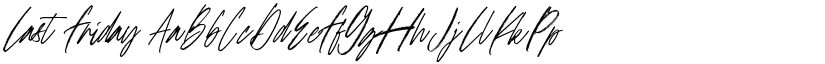 Last Friday font