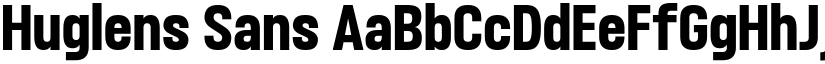 Huglens Sans font