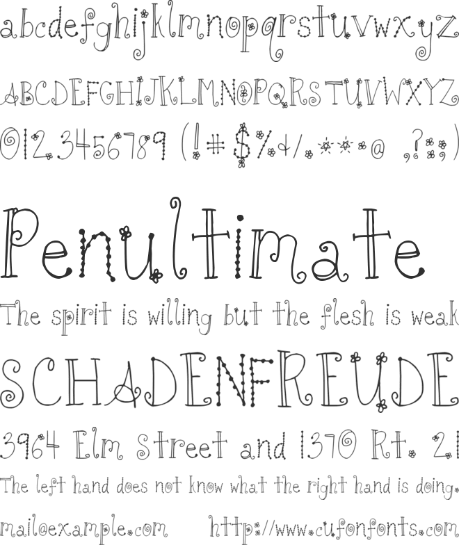 Tuna and Hot Dogs on Rye font preview
