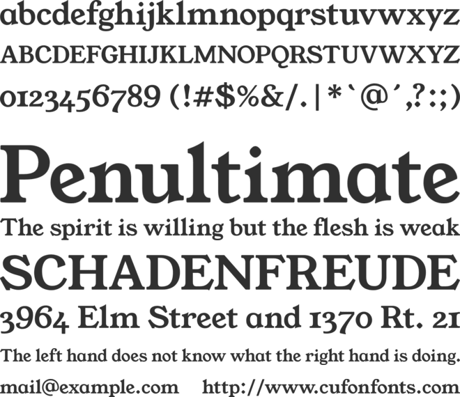 YoungSerif font preview