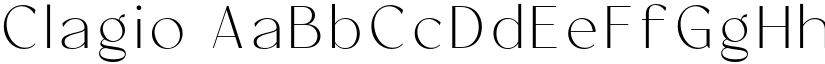 Clagio font