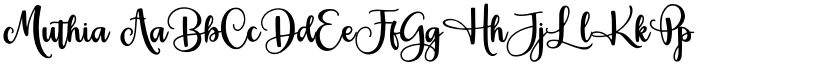 Muthia font