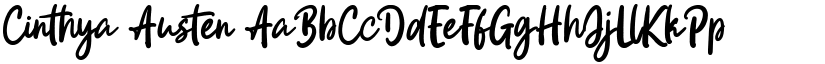 Cinthya Austen font