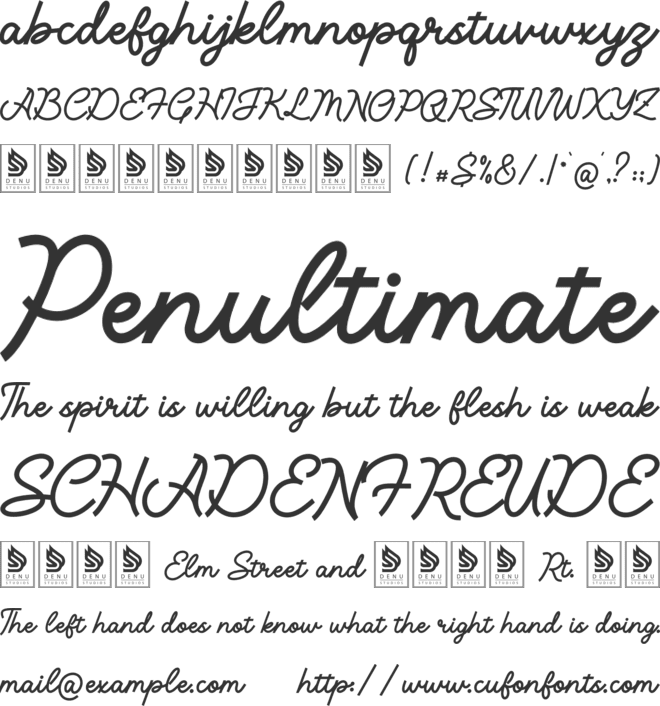 Averty Meadow font preview