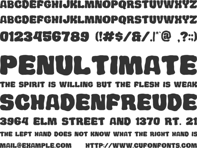 Redmont font preview