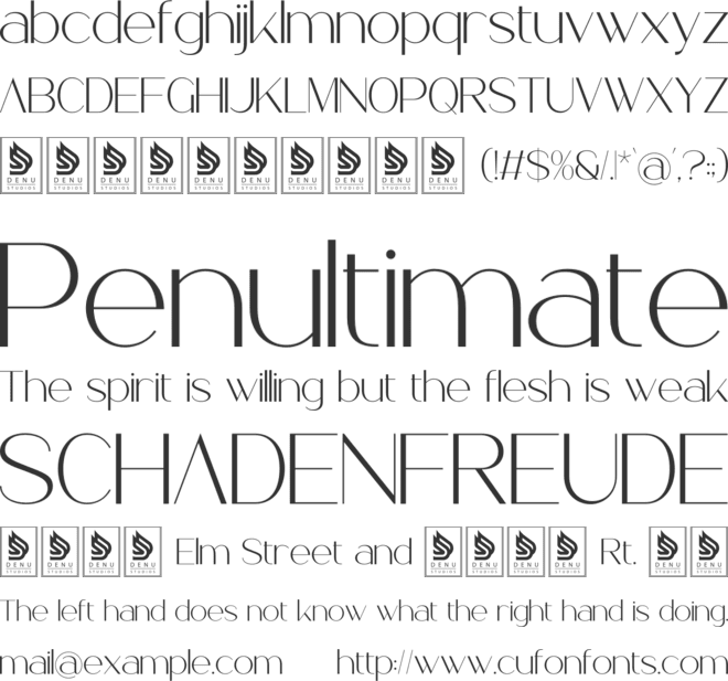 Kleanna font preview